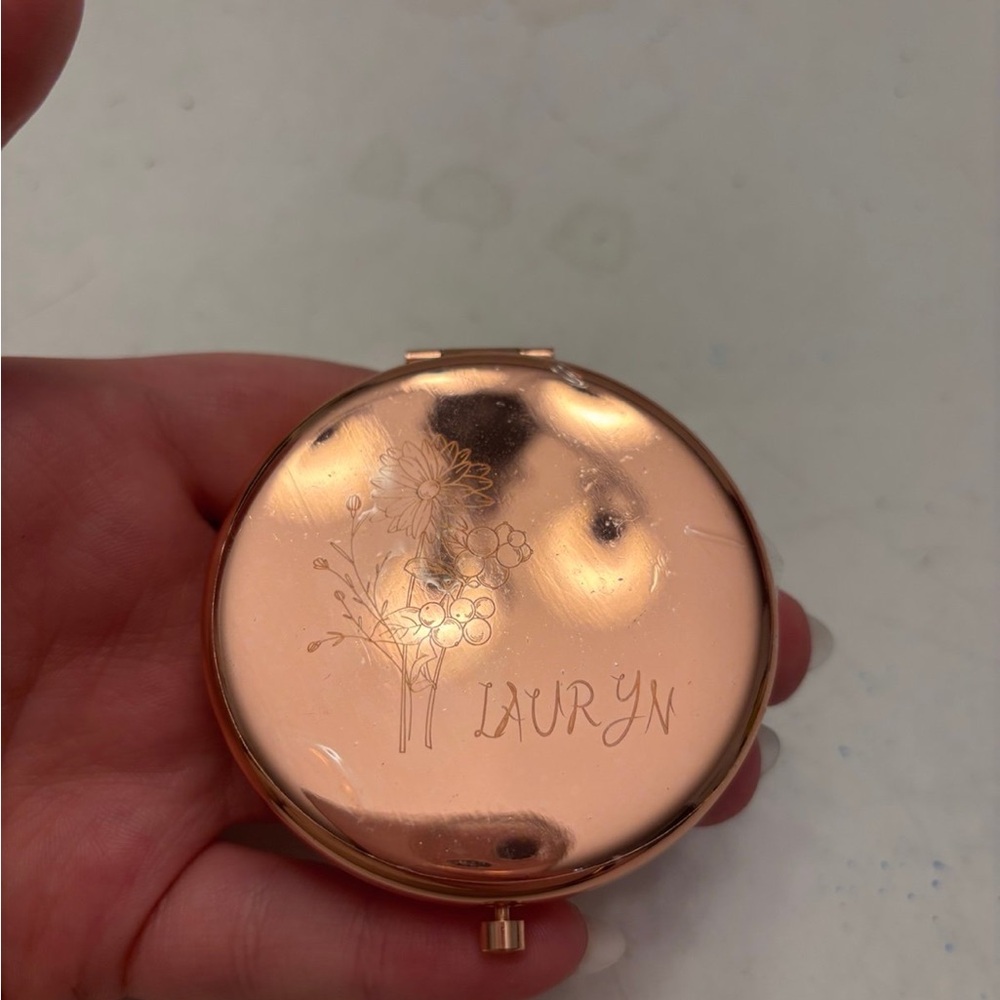 Lauryn Personalized Compact Mirror,Gifts for Bridesmaid Proposal & Best Friend's